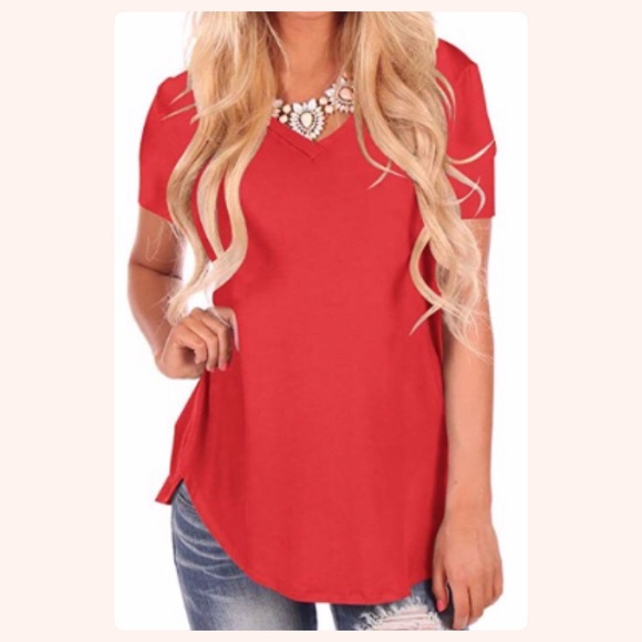 Tresics Tops - Take 40% OFF NWT Tresics Red Tees-Short Sleeve